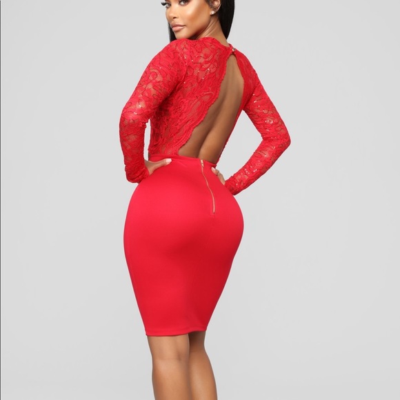 Lace mini dress - Picture 2 of 3